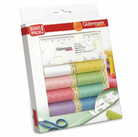 Gutermann Thread Set Sew-All 8 Threads and Seam Gauge